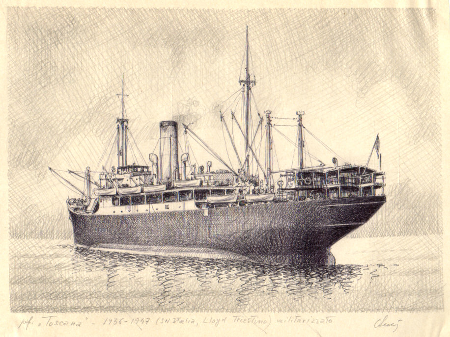 1936 - Piroscafo 'Toscana' 